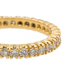 Bague Alliance en or jaune et diamants - Castafiore