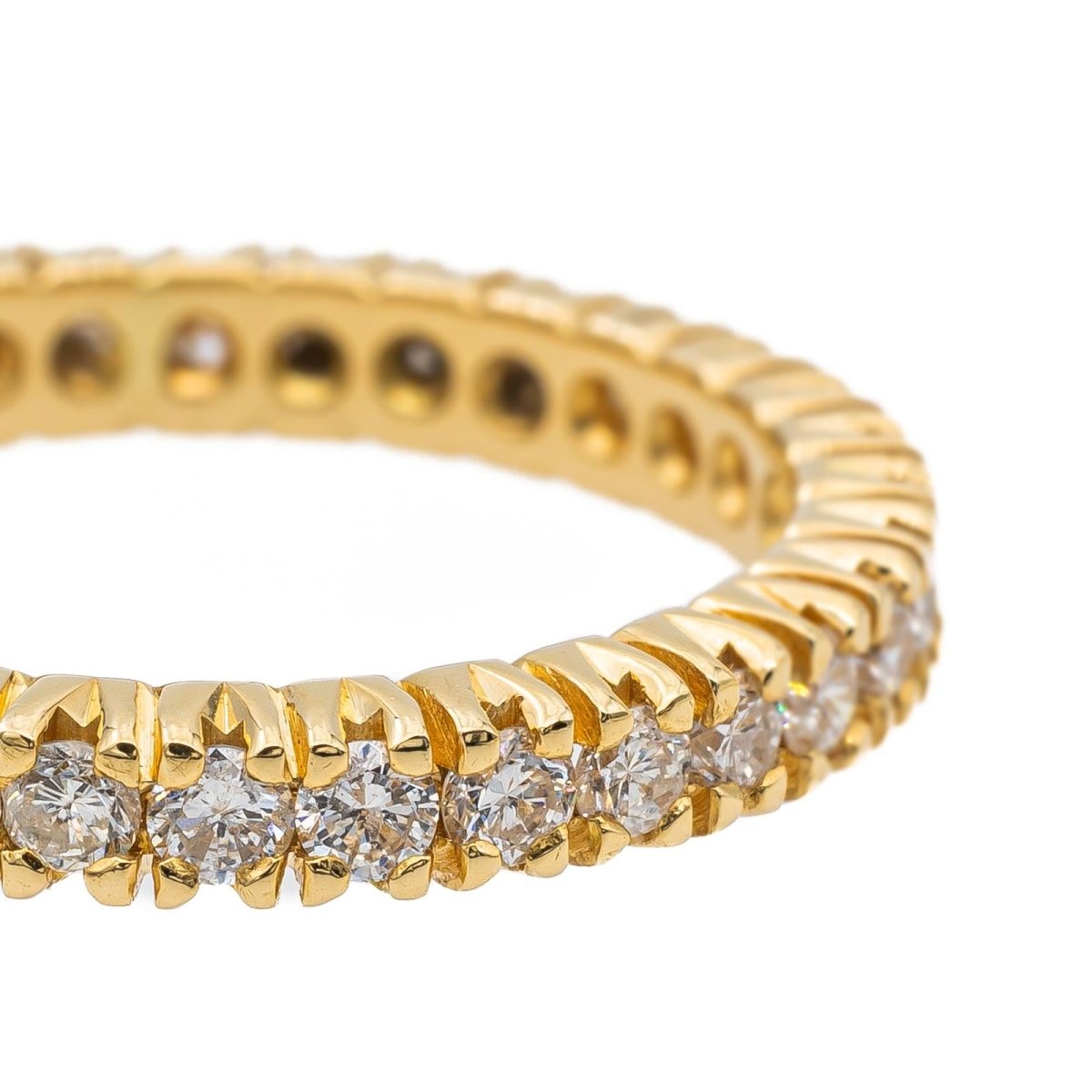 Bague Alliance en or jaune et diamants - Castafiore