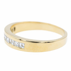 Bague Alliance en or jaune et diamants - Castafiore