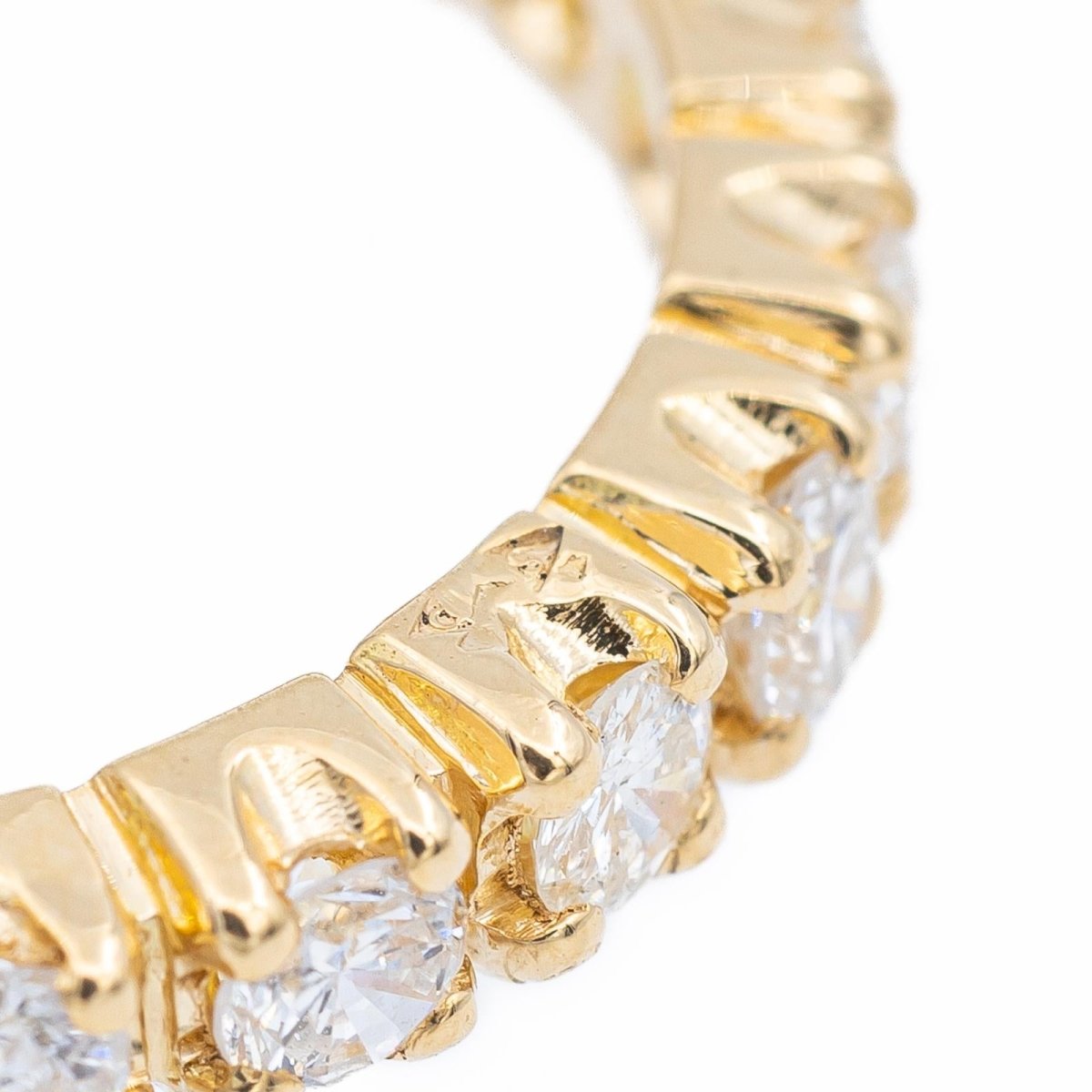 Bague Alliance en or jaune et diamants - Castafiore