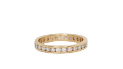 Bague Alliance en or jaune et diamants - Castafiore