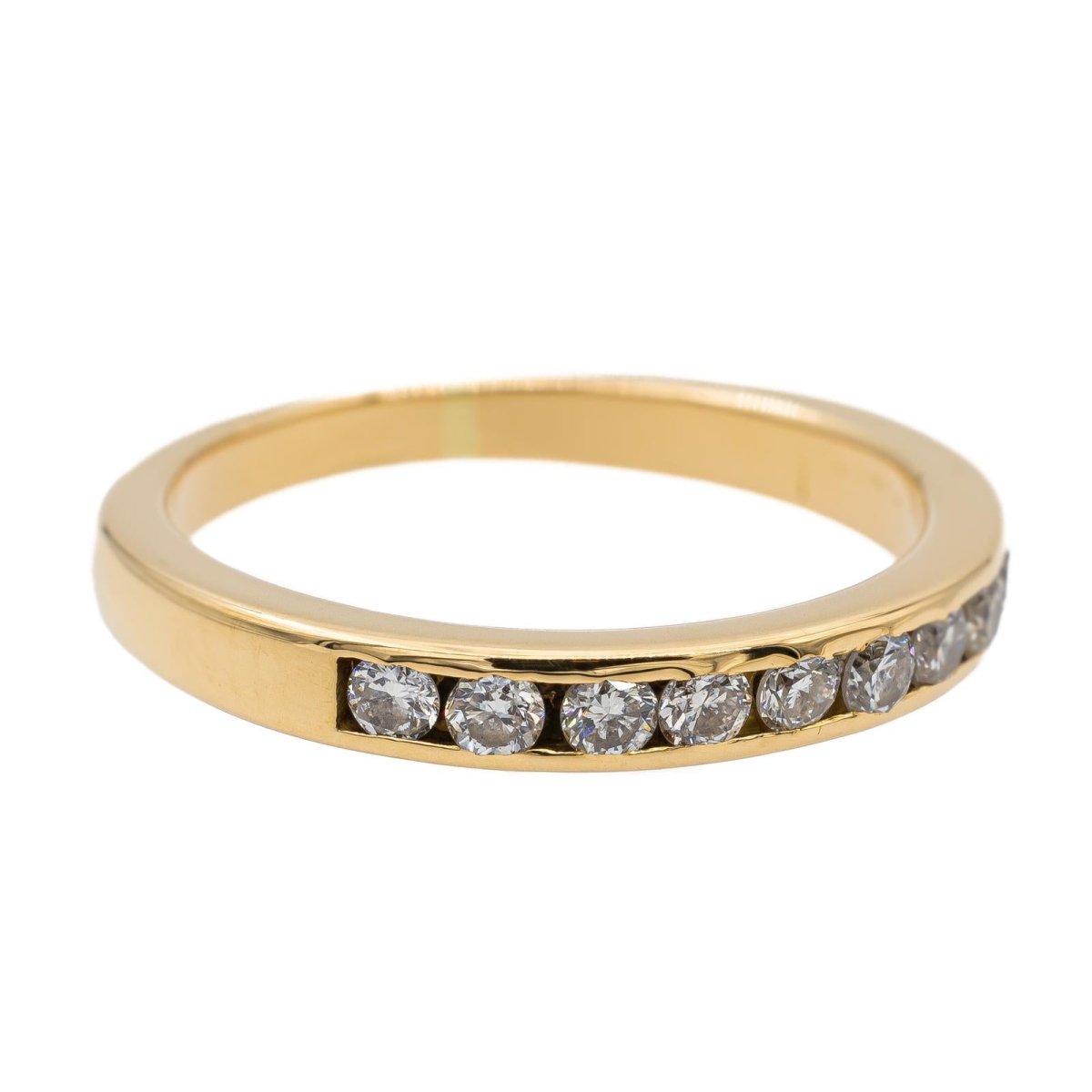 Bague Alliance en or jaune et diamants - Castafiore