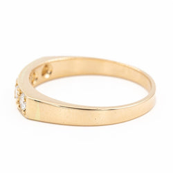 Bague Alliance en or jaune et diamants - Castafiore