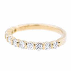 Bague Alliance en or jaune et diamants - Castafiore