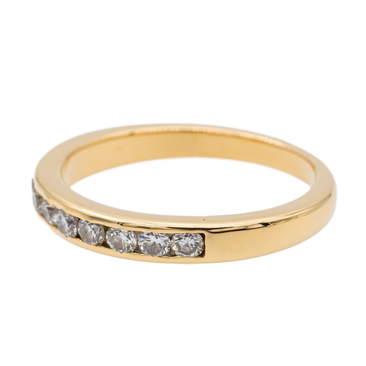 Bague Alliance en or jaune et diamants - Castafiore