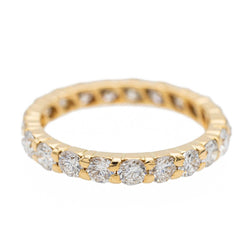 Bague Alliance en or jaune et diamants - Castafiore