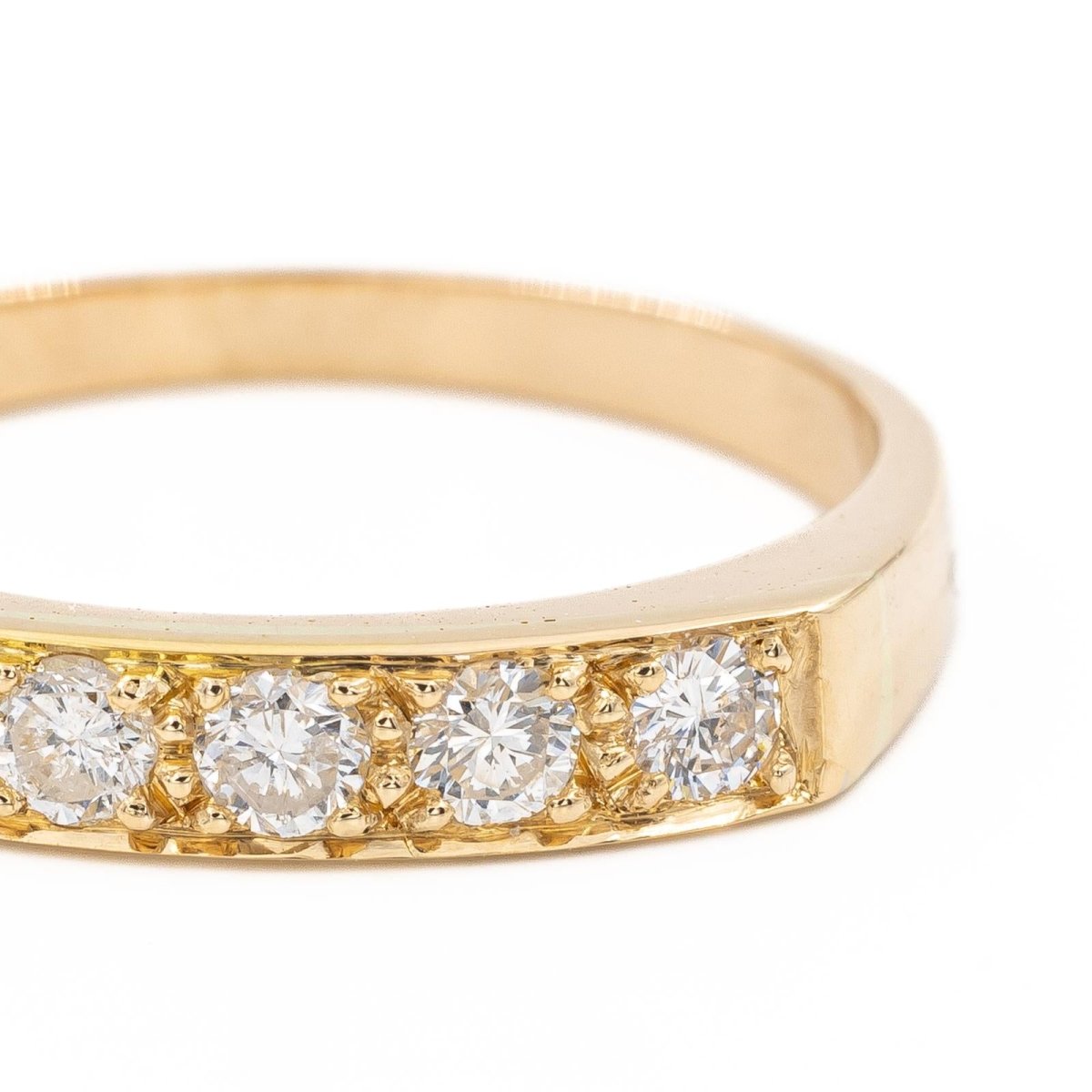 Bague Alliance en or jaune et diamants - Castafiore