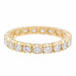 Bague Alliance en or jaune et diamants - Castafiore