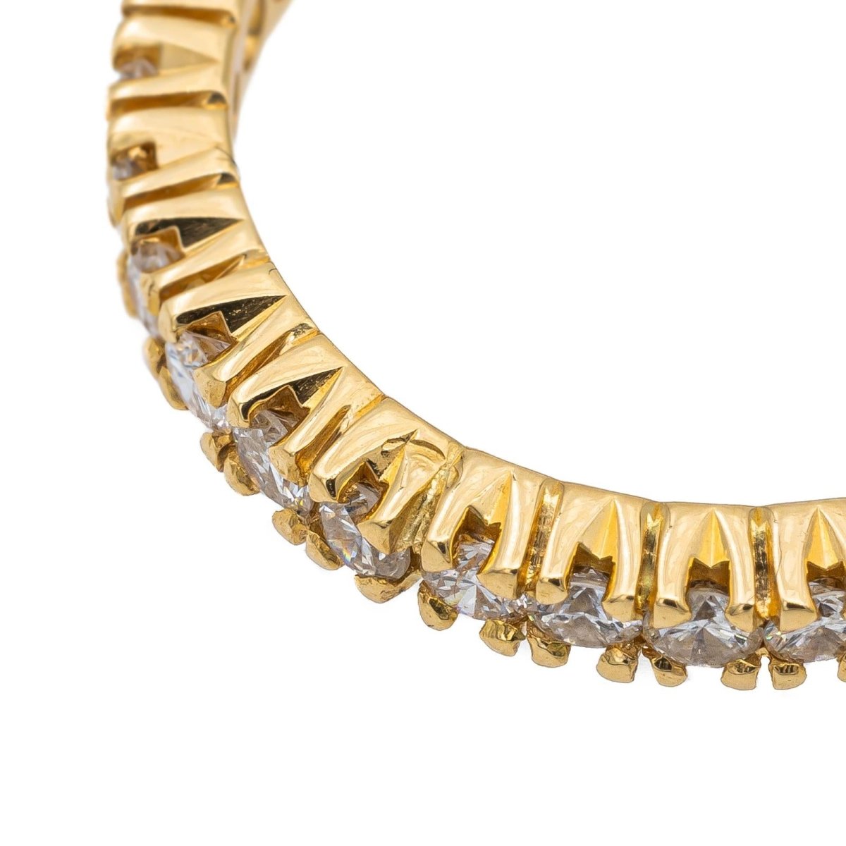 Bague Alliance en or jaune et diamants - Castafiore