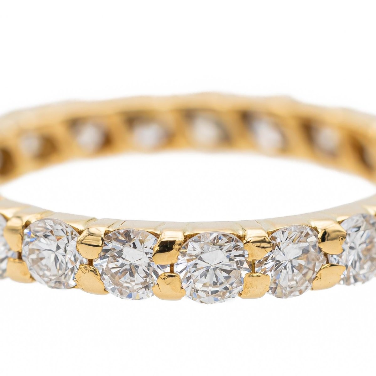 Bague Alliance en or jaune et diamants - Castafiore