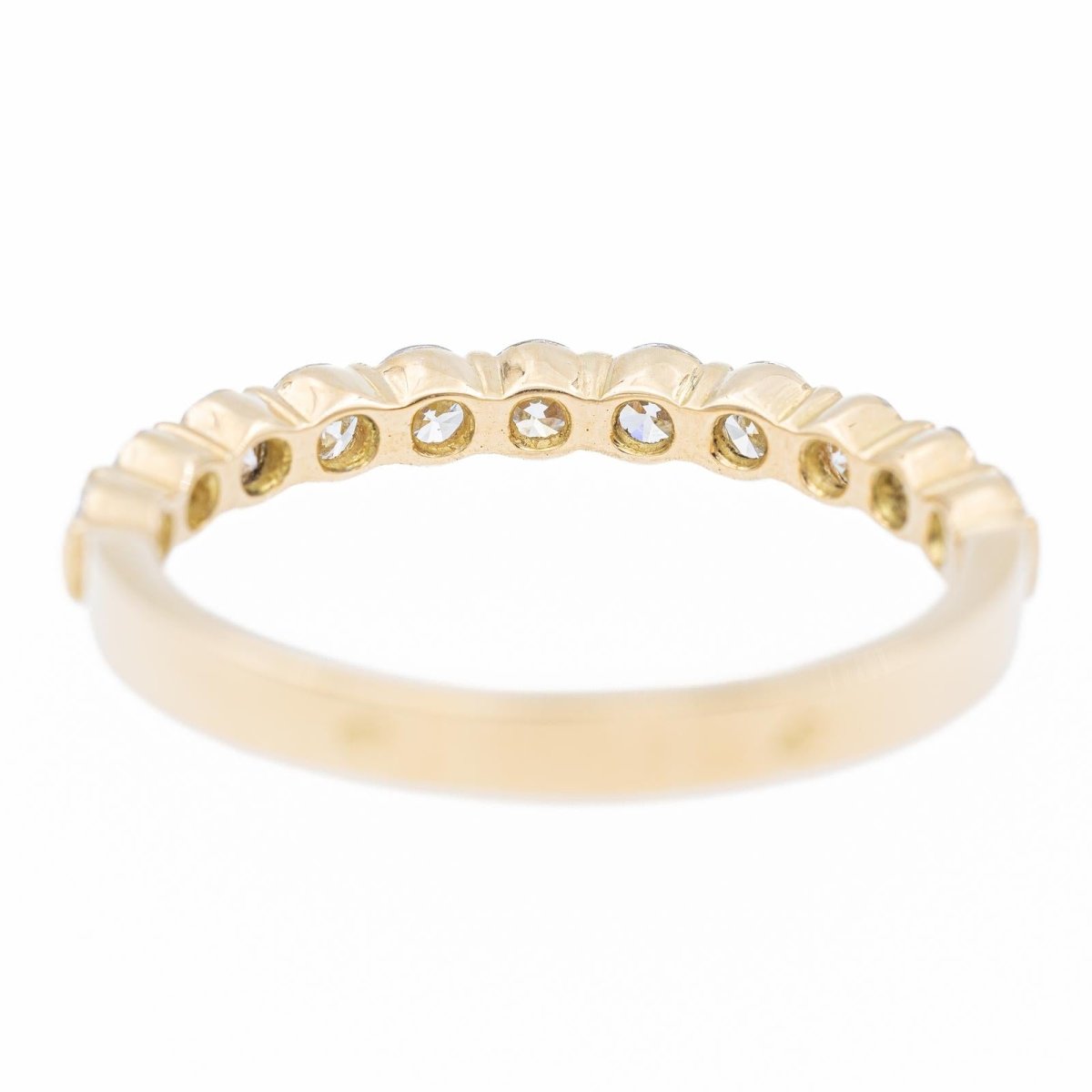 Bague Alliance en or jaune et diamants - Castafiore