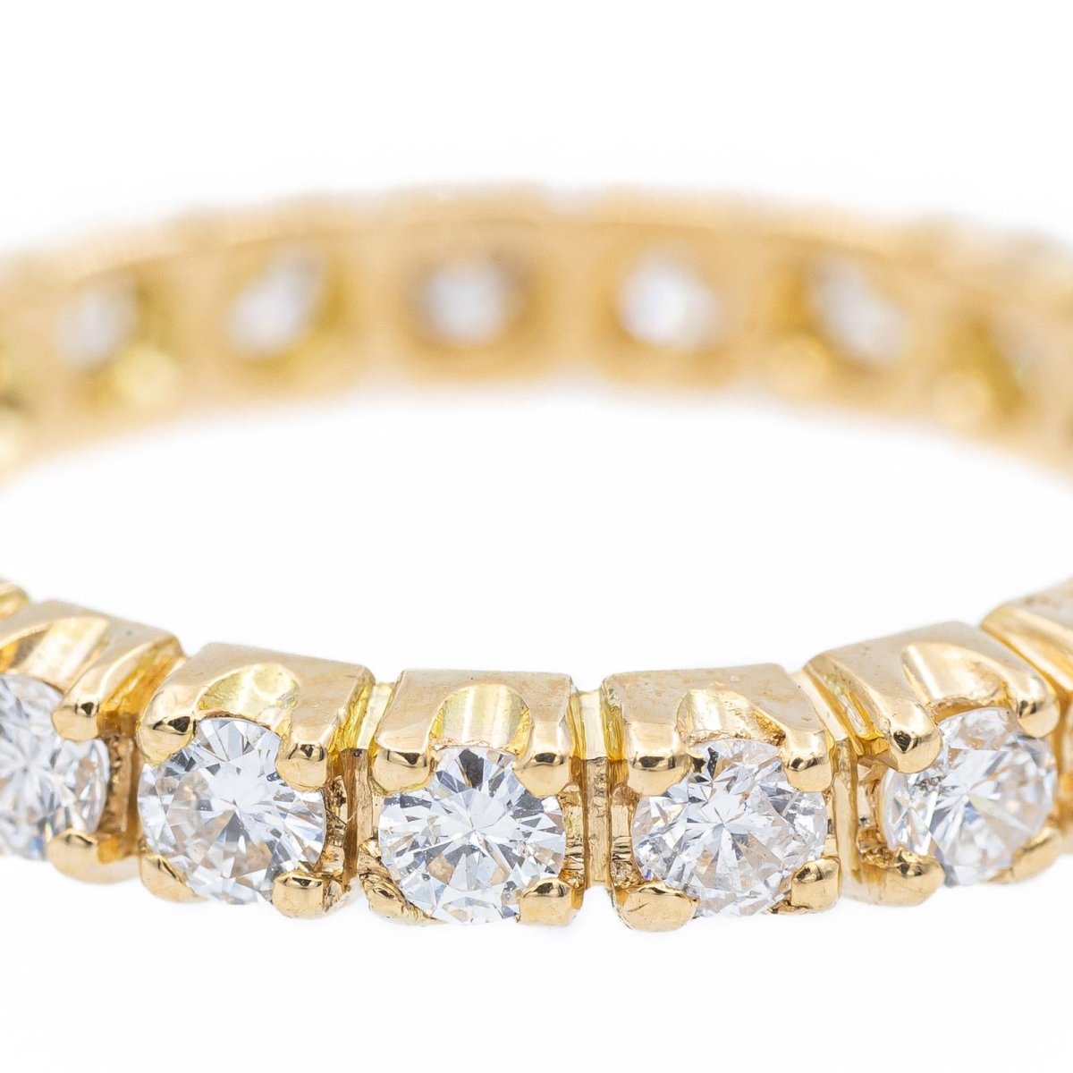 Bague Alliance en or jaune et diamants - Castafiore