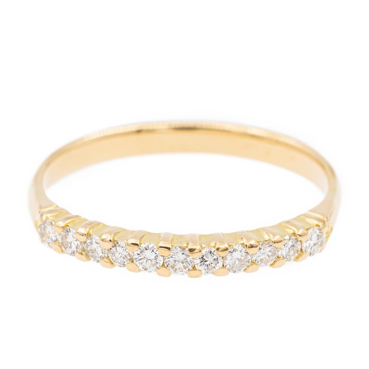 Bague Alliance en or jaune et diamants - Castafiore