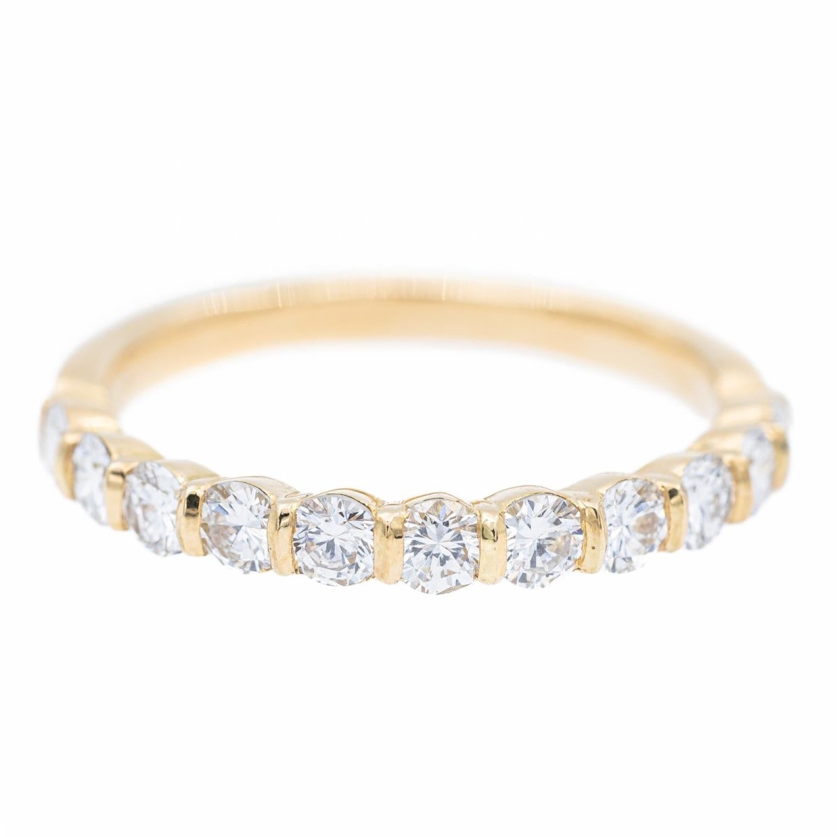 Bague Alliance en or jaune et diamants - Castafiore