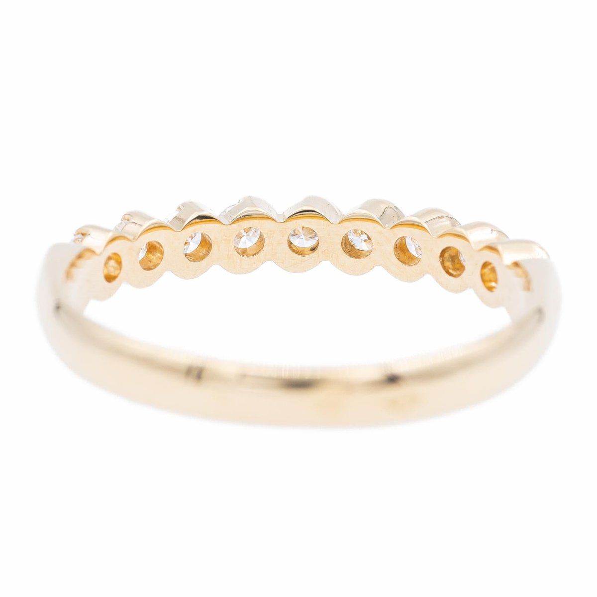 Bague Alliance en or jaune et diamants - Castafiore