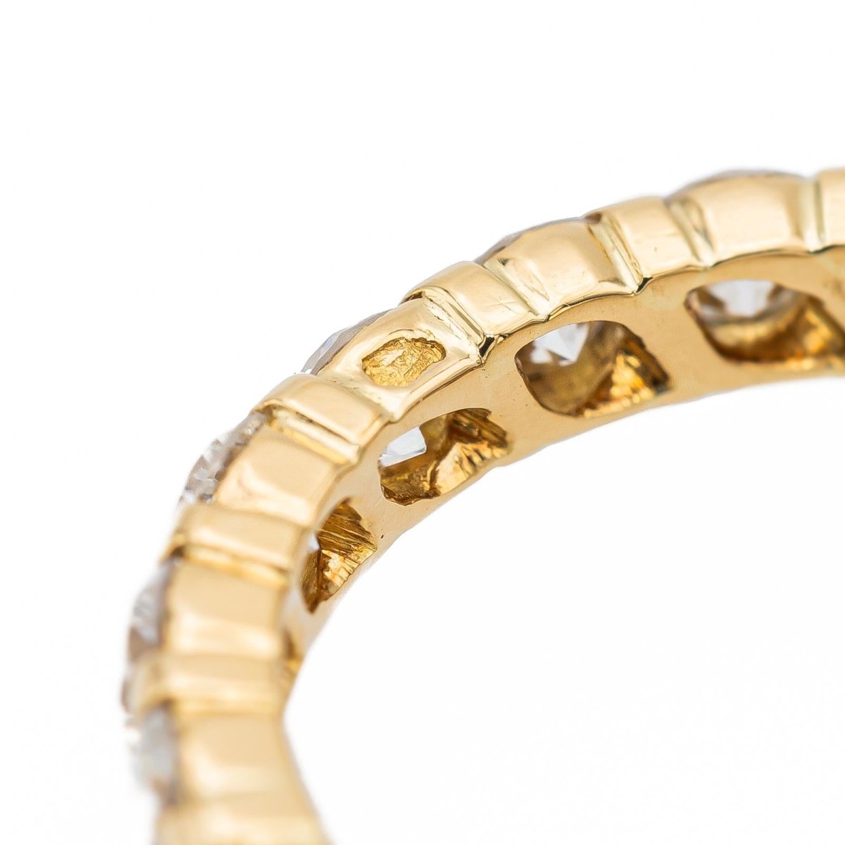 Bague Alliance en or jaune et diamants - Castafiore