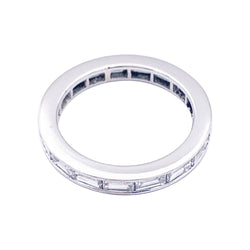 Bague Alliance en platine et diamants - Castafiore