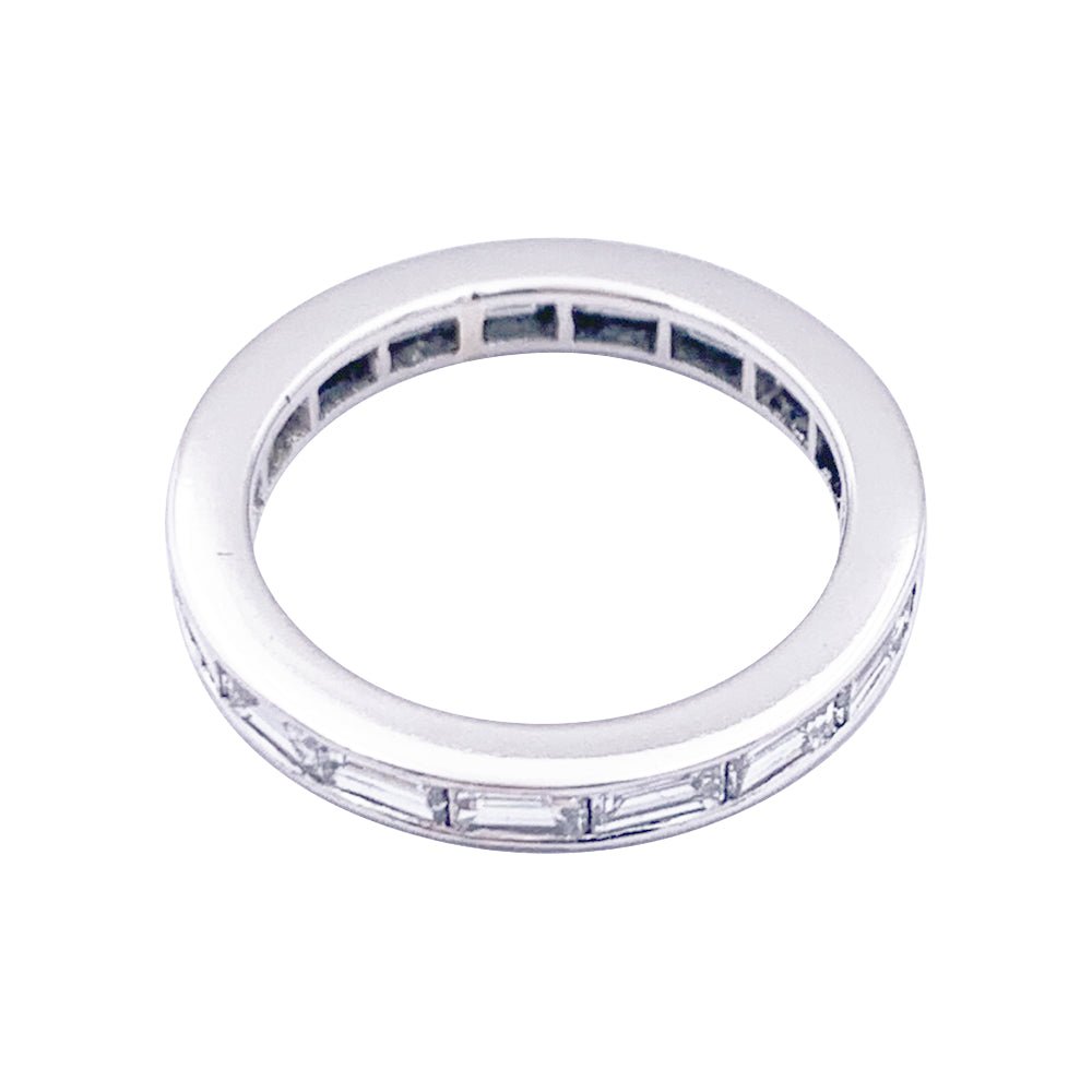 Bague Alliance en platine et diamants - Castafiore