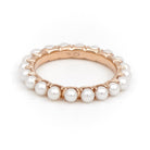 Bague Alliance GINETTE NY "Maria" en or rose et perles - Castafiore