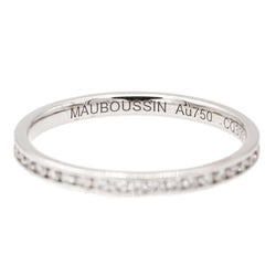 Bague Alliance MAUBOUSSIN "Parce que je l'aime" en or blanc et diamants - Castafiore
