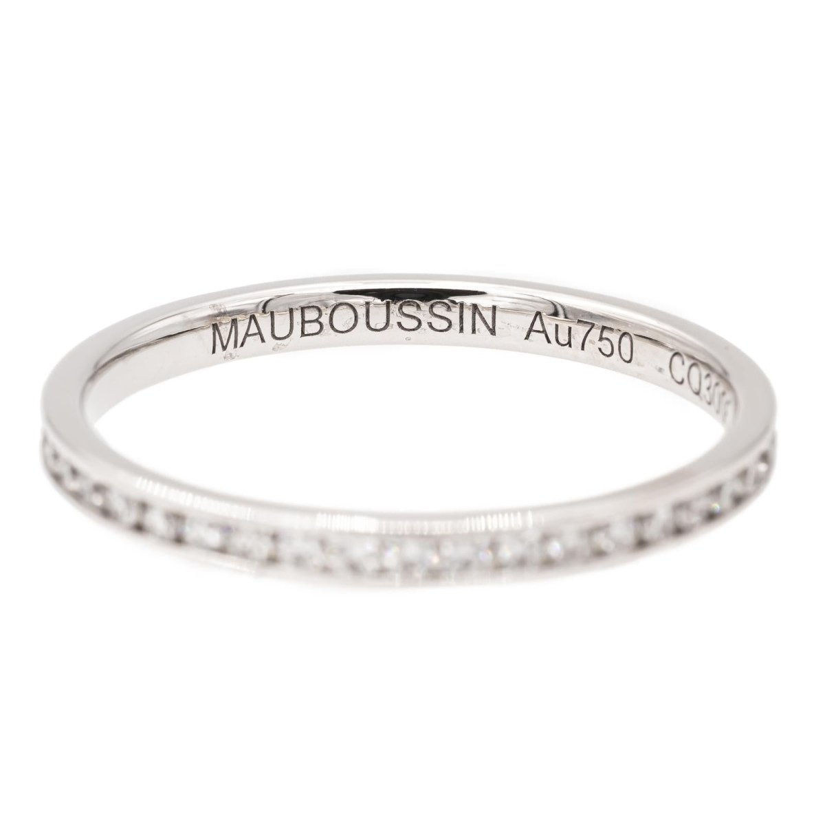 Bague Alliance MAUBOUSSIN "Parce que je l'aime" en or blanc et diamants - Castafiore