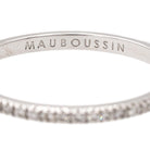 Bague Alliance MAUBOUSSIN "Parce que je l'aime" en or blanc et diamants - Castafiore