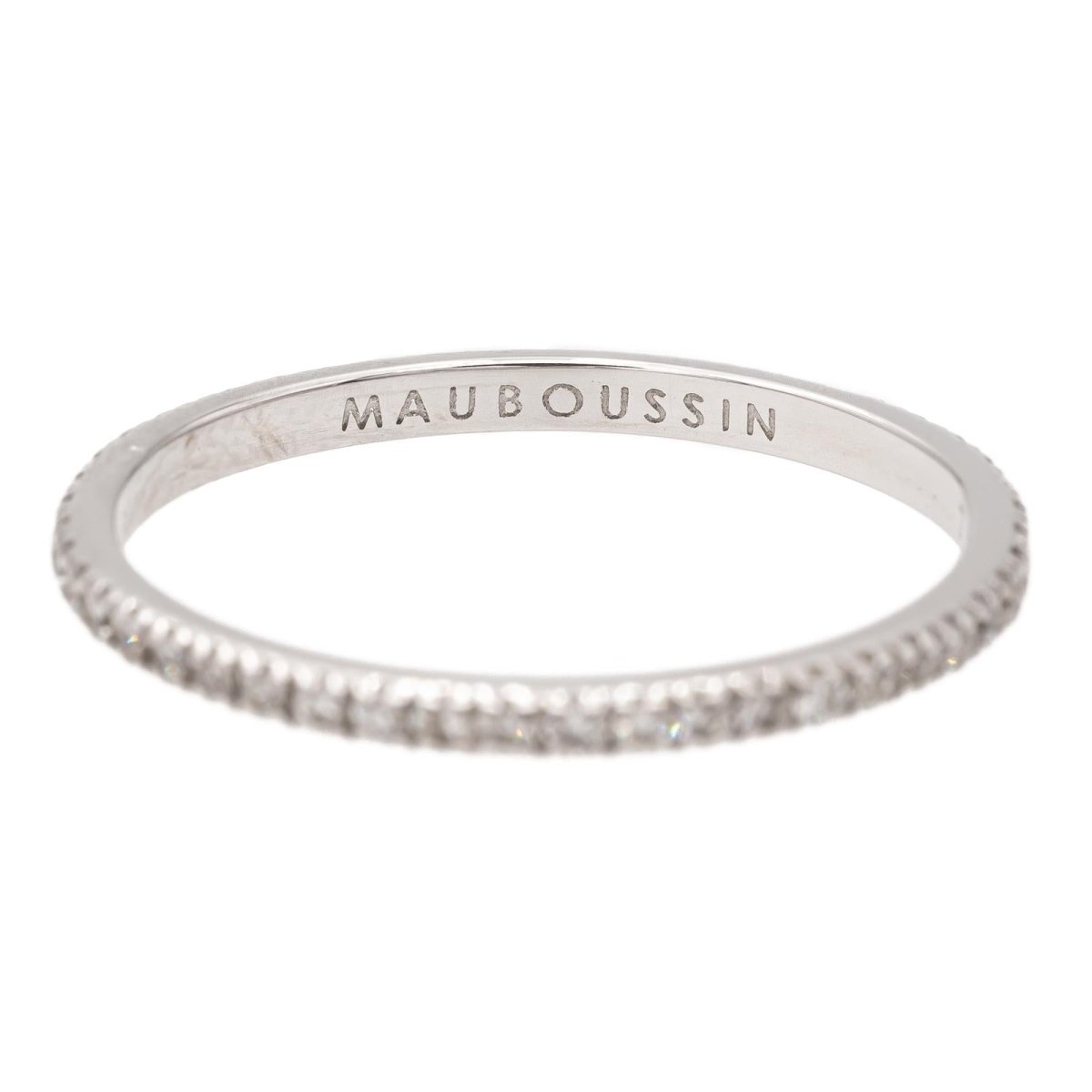 Bague Alliance MAUBOUSSIN "Parce que je l'aime" en or blanc et diamants - Castafiore