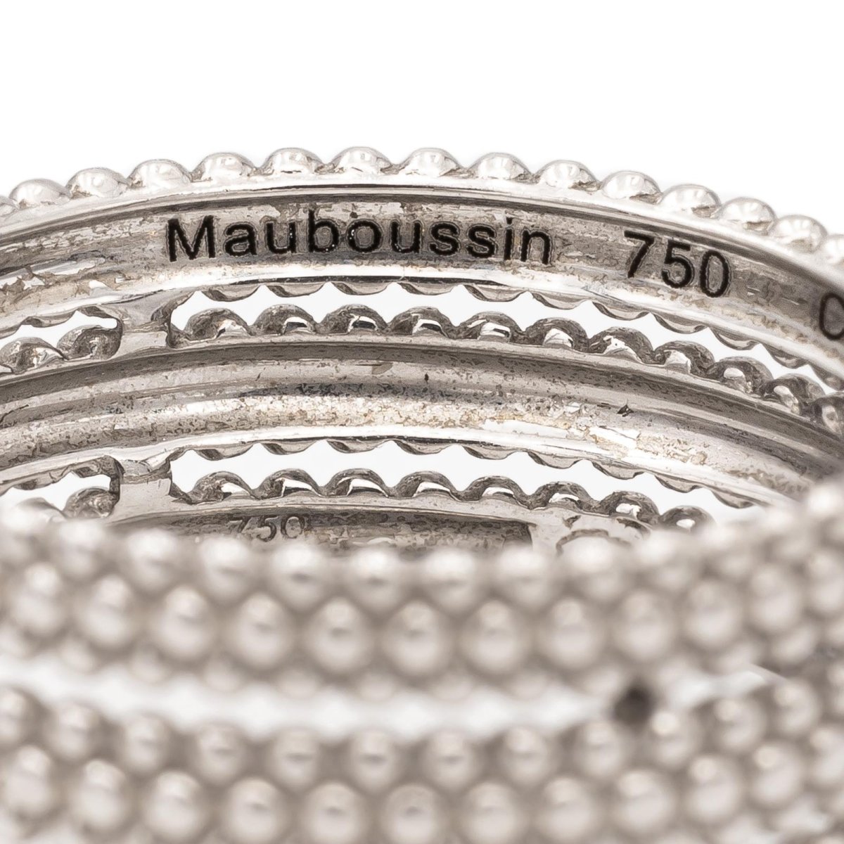 Bague Alliance MAUBOUSSIN "Premier jour" en or blanc - Castafiore