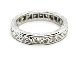 Bague Alliance Or blanc Diamant - Castafiore