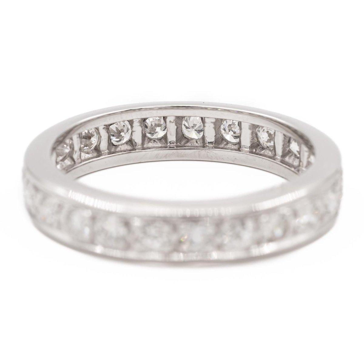 Bague Alliance Or blanc Diamant - Castafiore