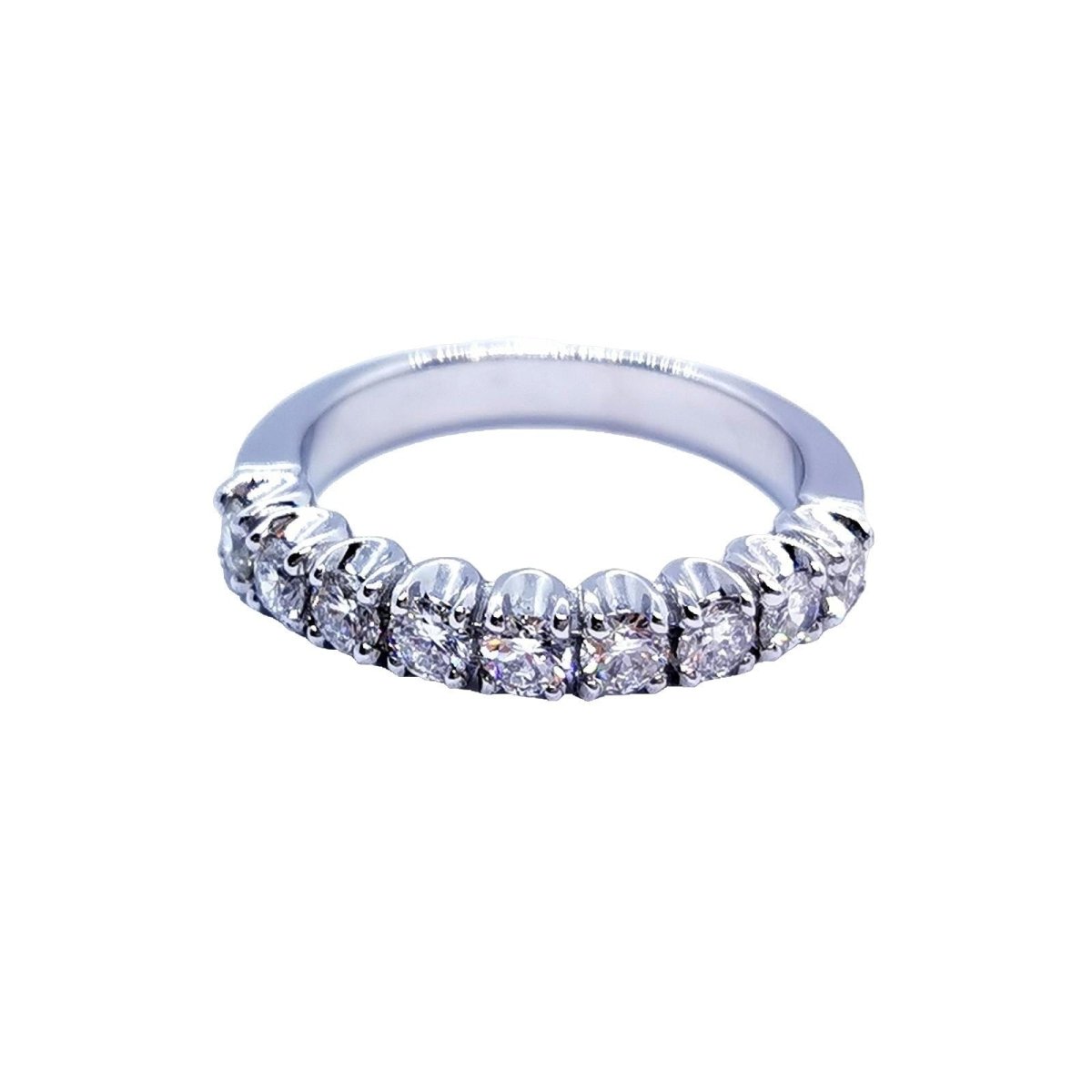 Bague Alliance Or blanc Diamant - Castafiore