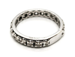Bague Alliance Or blanc Diamant - Castafiore