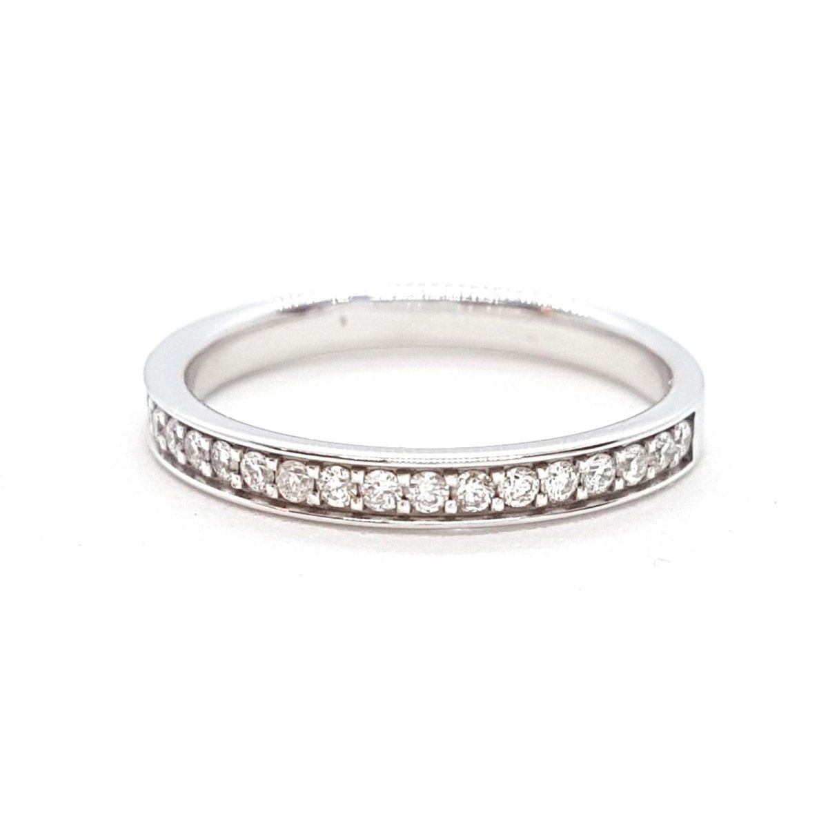 Bague Alliance Or blanc Diamant - Castafiore