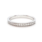 Bague Alliance Or blanc Diamant - Castafiore