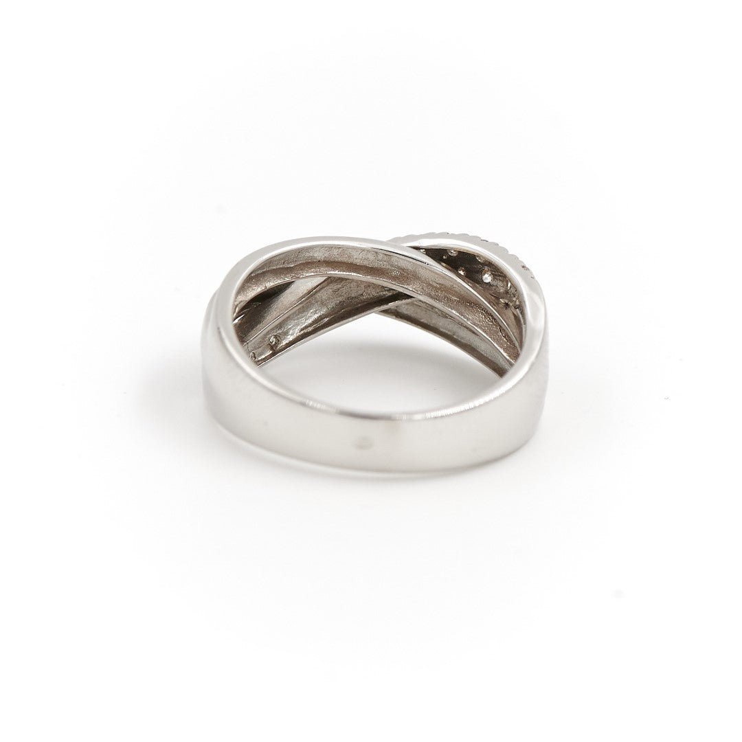 Bague Alliance Or blanc Diamant - Castafiore