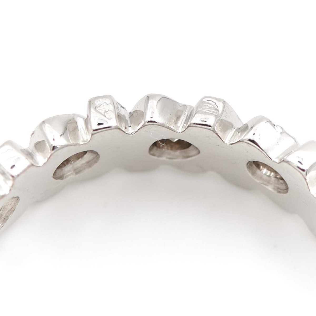 Bague Alliance Or blanc Diamant - Castafiore