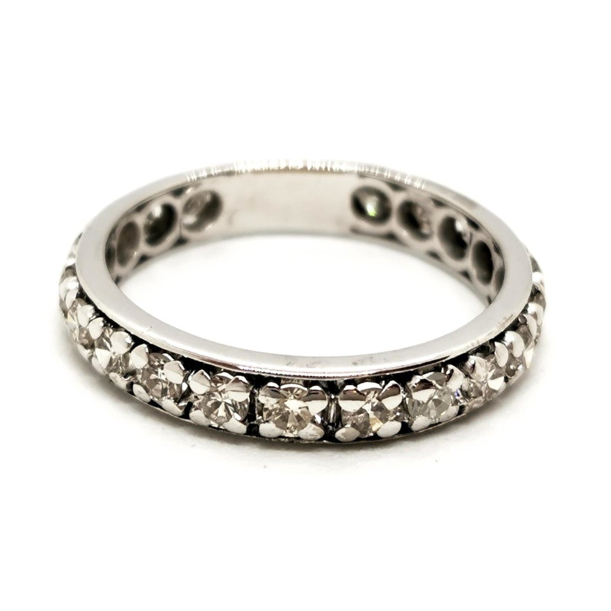 Bague Alliance Or blanc Diamant - Castafiore