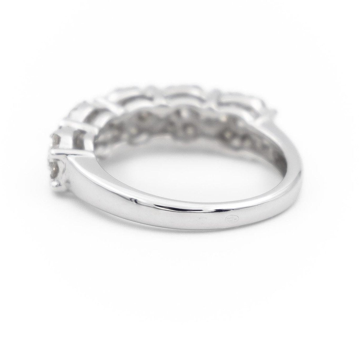Bague Alliance Or blanc Diamant - Castafiore