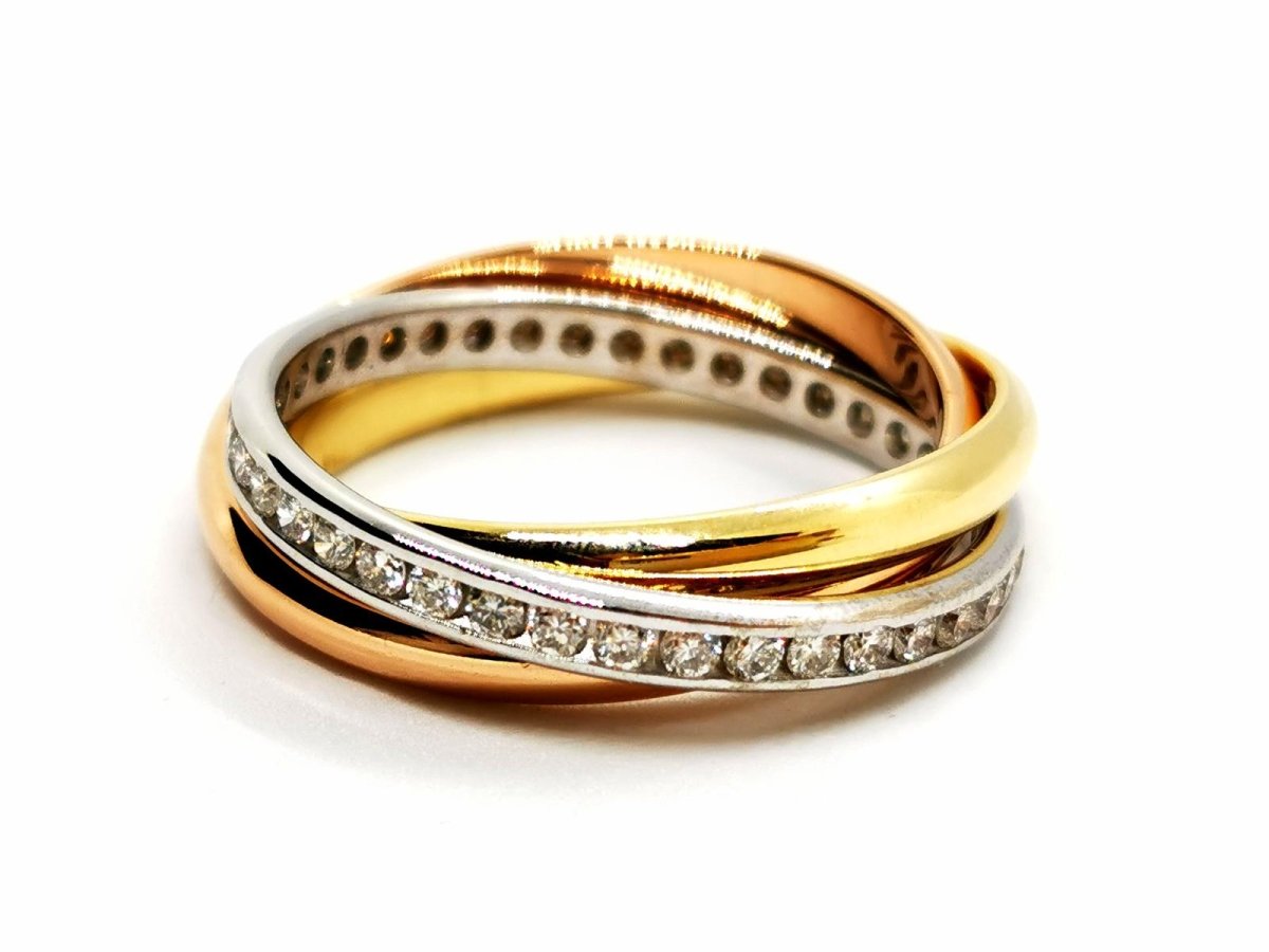Bague Alliance Or jaune Diamant - Castafiore