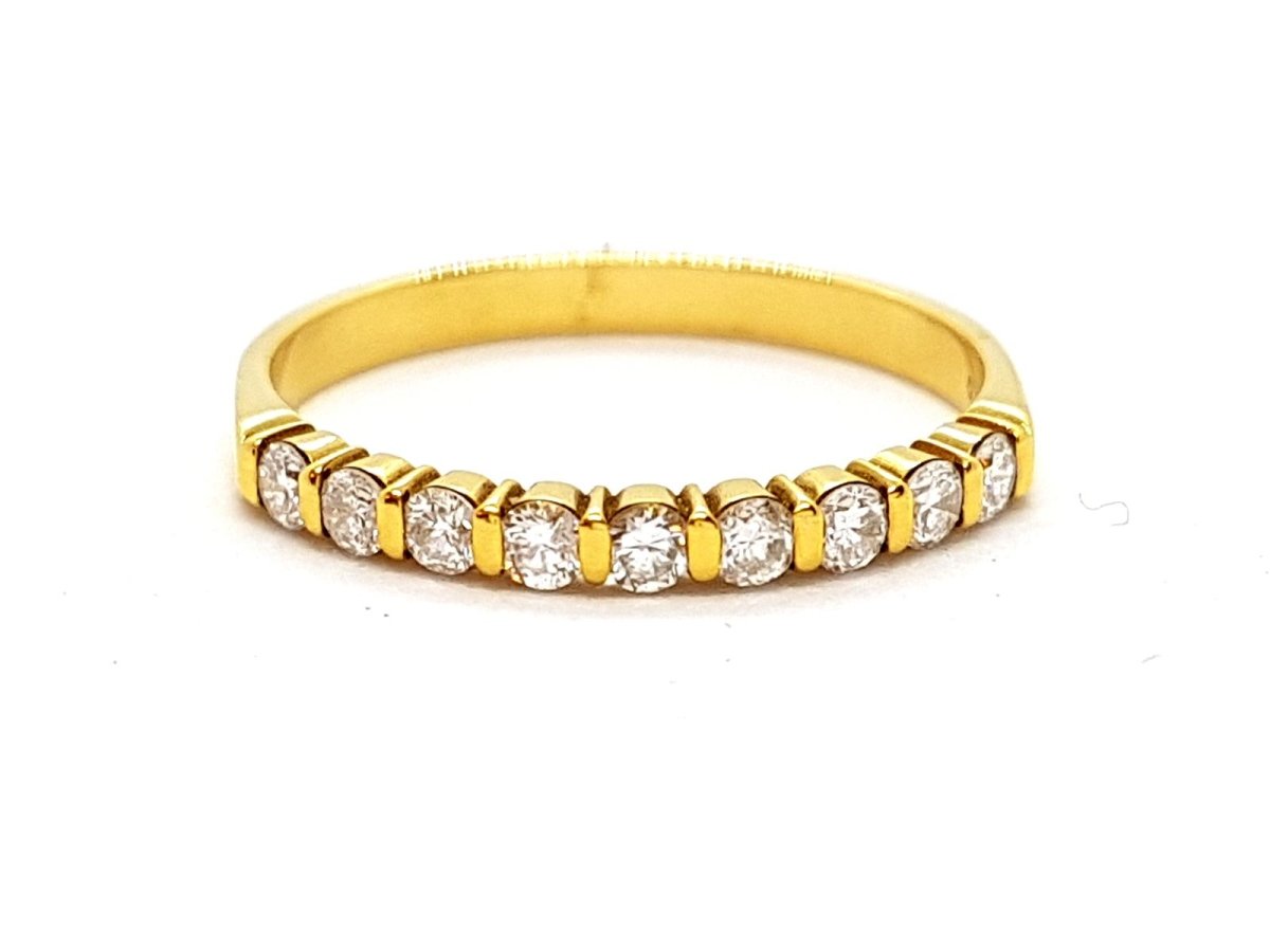 Bague Alliance Or jaune Diamant - Castafiore