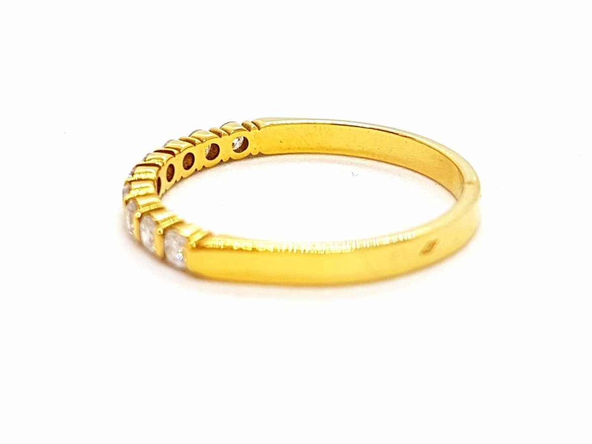 Bague Alliance Or jaune Diamant - Castafiore