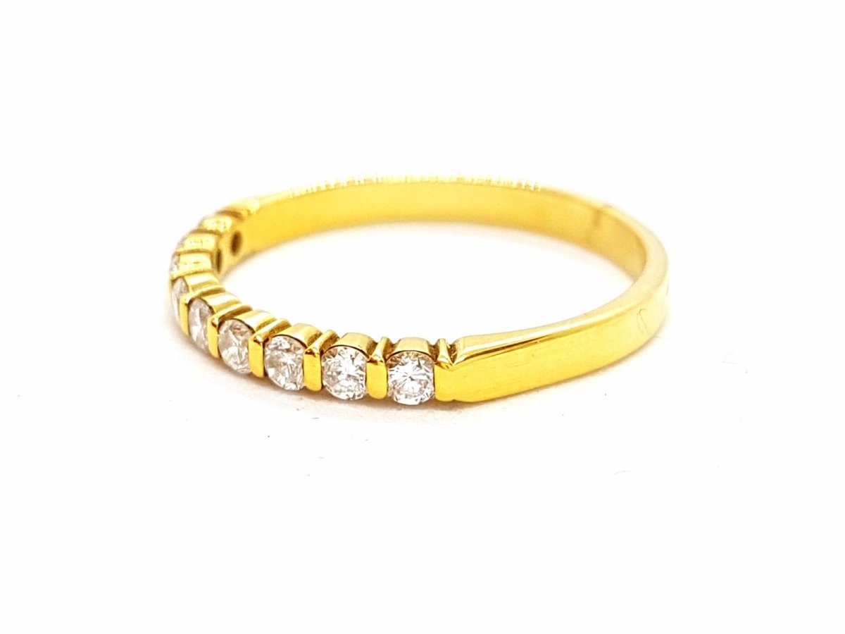 Bague Alliance Or jaune Diamant - Castafiore