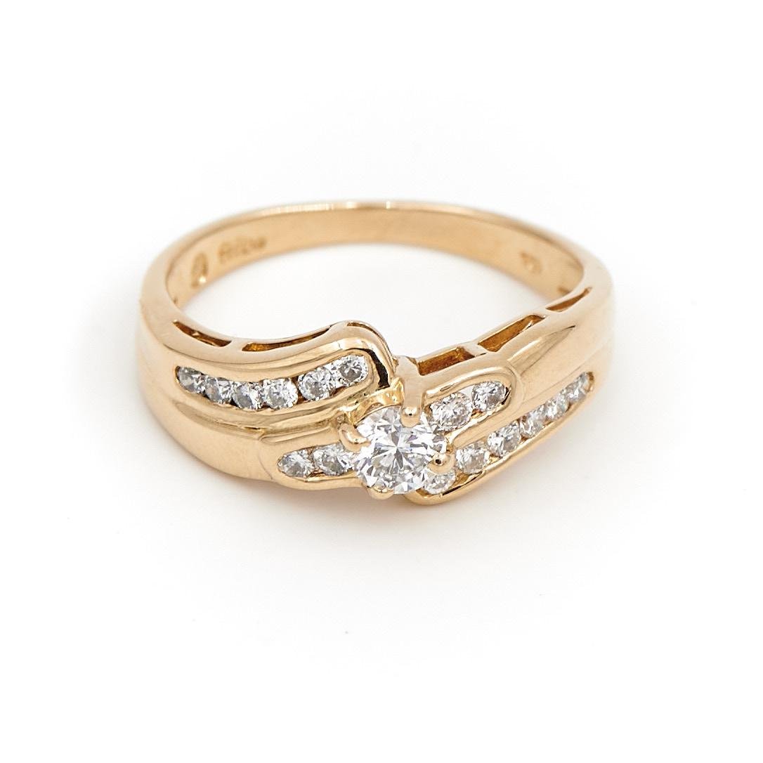 Bague Alliance Or jaune Diamant - Castafiore