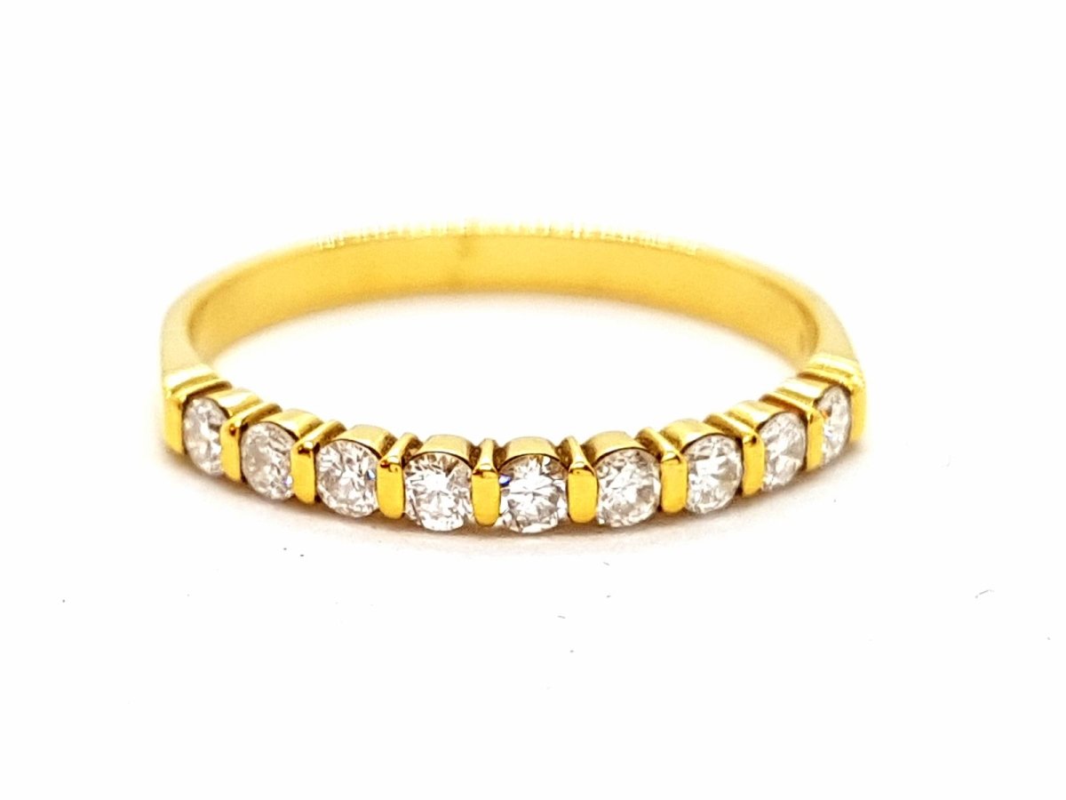 Bague Alliance Or jaune Diamant - Castafiore