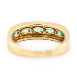 Bague Alliance Or jaune Emeraude - Castafiore