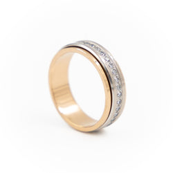 Bague Alliance Or rose Diamant - Castafiore