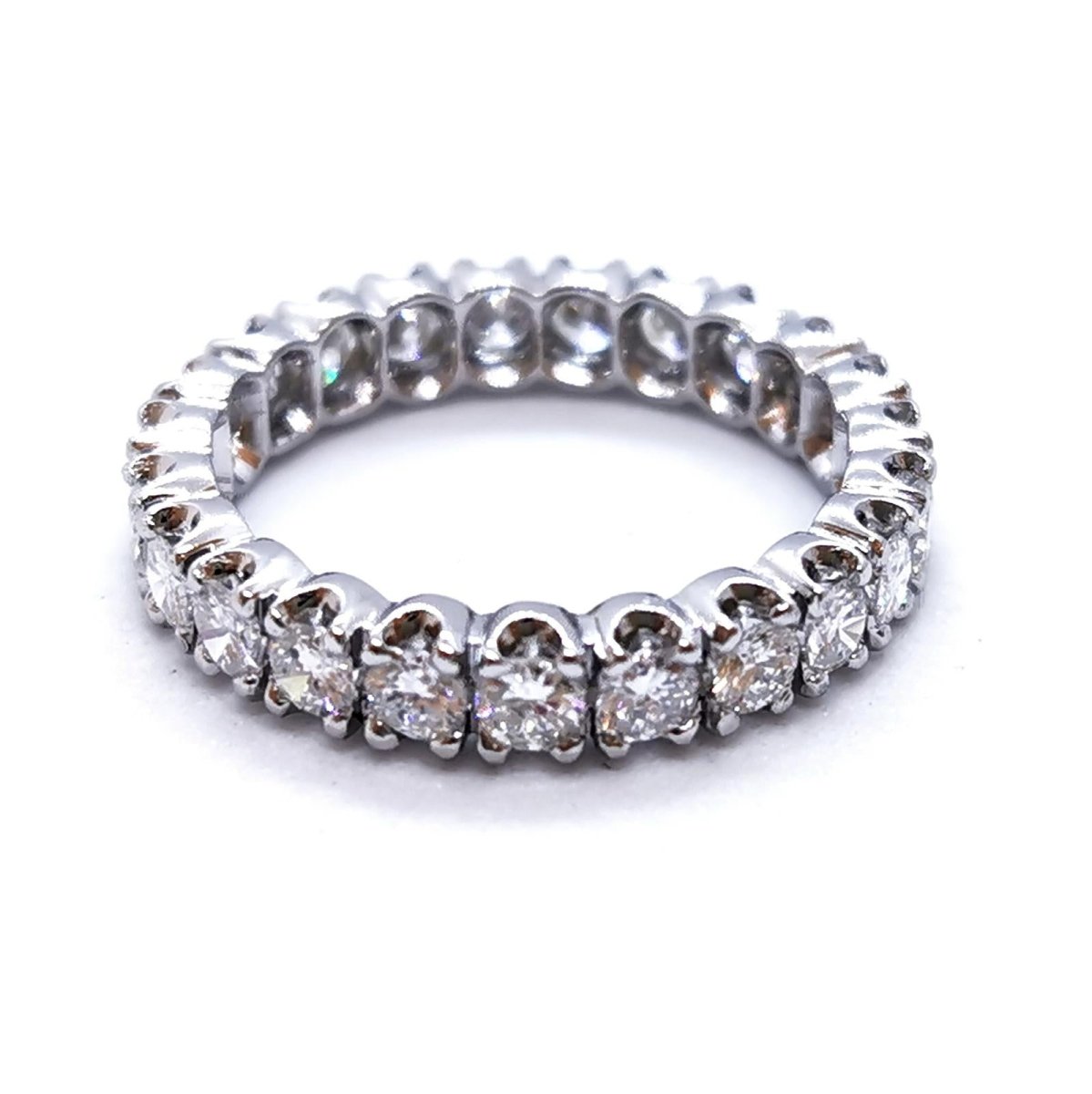 Bague Alliance Platine Diamant - Castafiore