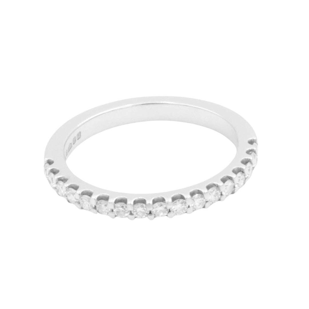 Bague Alliance Platine Diamant - Castafiore