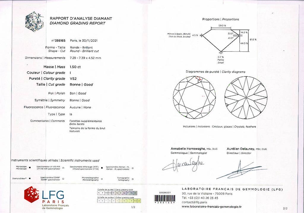 Bague Art Déco en or blanc, diamants et saphirs - Castafiore