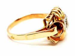 Bague Art déco Or jaune Diamant - Castafiore